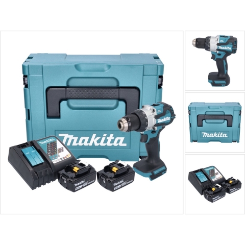 Makita DHP489RTJ Accu klop-/schroefboormachine 18V 5.0Ah in Mbox