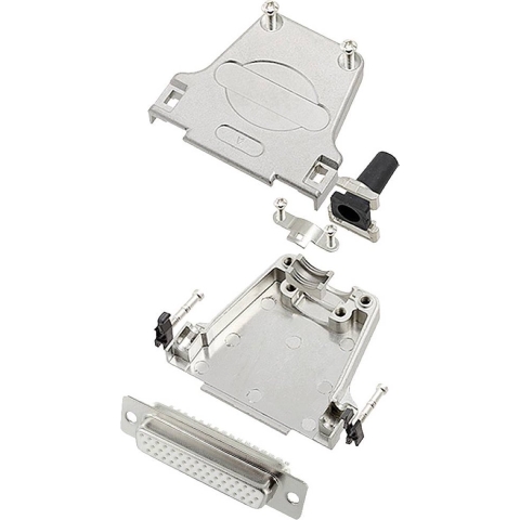 encitech DTZF25-HDS44-W-K 6355-8063-13 D-sub female connectorset 180 ° Aantal polen: 44 Soldeerkelk 1 stuk(s)
