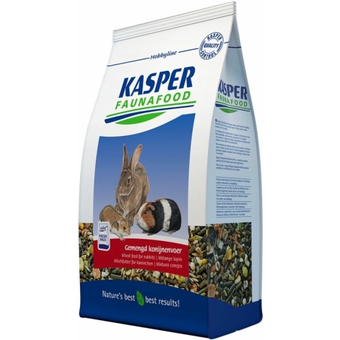 Kasper Faunafood Hobbyline Gemengd Konijnenvoer met Rode Wortel - 3.5 kg