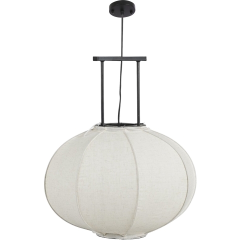 Mica Decorations Pego Hanglamp - H55 xØ50 cm - Linnen - Off White