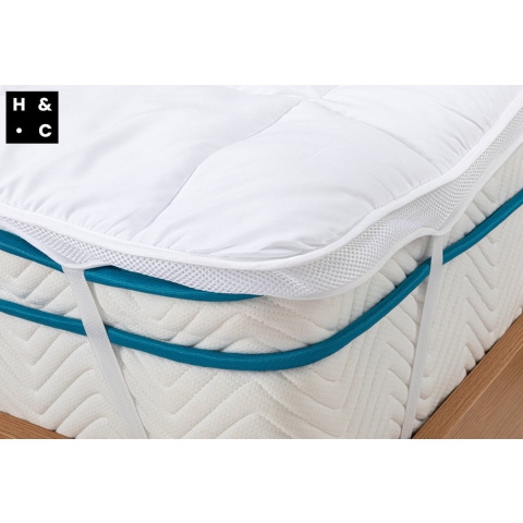 Home&Comfort Matrastopper 140*200cm - Ondersteunend&Drukverlagend - Wasbaar - Anti-allergeen