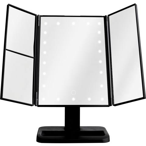 Nexxt make-up spiegel met licht en vergroting - Zwart