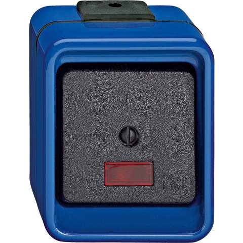 Merten 372675 Controleschakelaar Compleet Blauw 1 stuk(s)