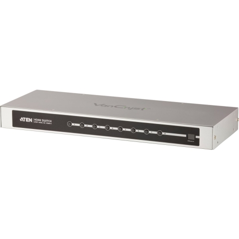 ATEN VS0801H-AT-G HDMI-switch 8 poorten Via PC bedienbaar, Met afstandsbediening 1920 x 1080 Pixel