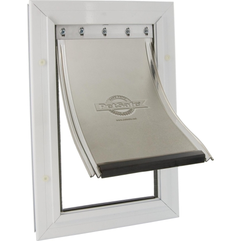 PetSafe aluminium deur nr. 640 L wit/transparant - Gebr de boon