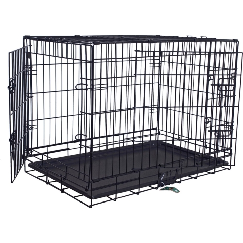 Draadkooi 2 deurs zwart 106 x 69 x 79 cm - Gebr de boon