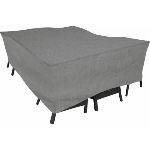 Zitgroephoes rechthoek Cantonic 195x160x100 cm grijs - Eurotrail