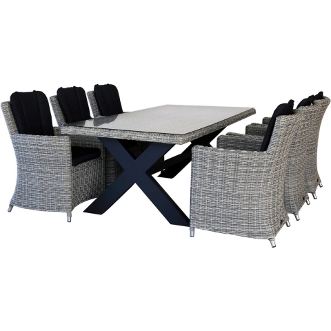 Diningset San Vito Lazio Grey - Oosterik home