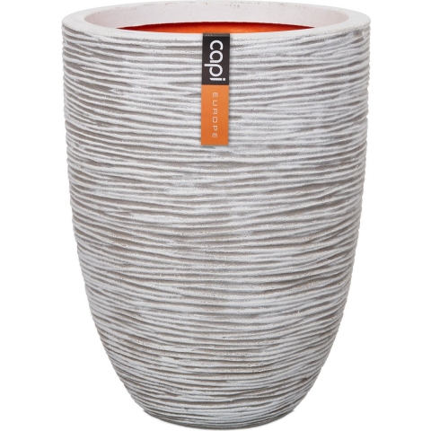 Vaas elegant laag rib NL 44x56 - ivoor - Capi europe