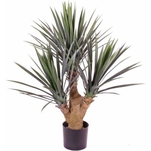 Yucca kunstplant - 90 cm - in pot- voor binnen/buiten - kamerplanten -