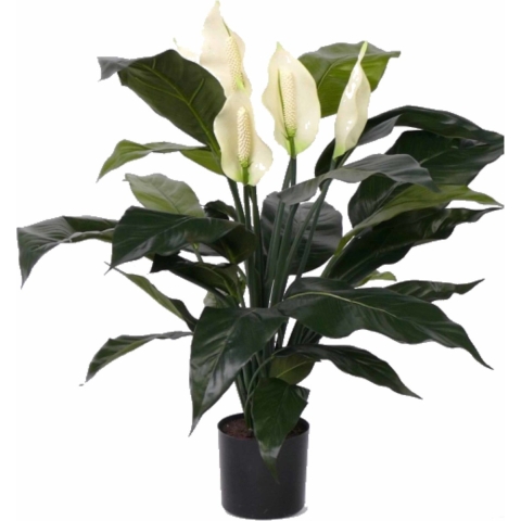 Kunstplant groen Spathiphyllum/Lepelplant 75 cm -