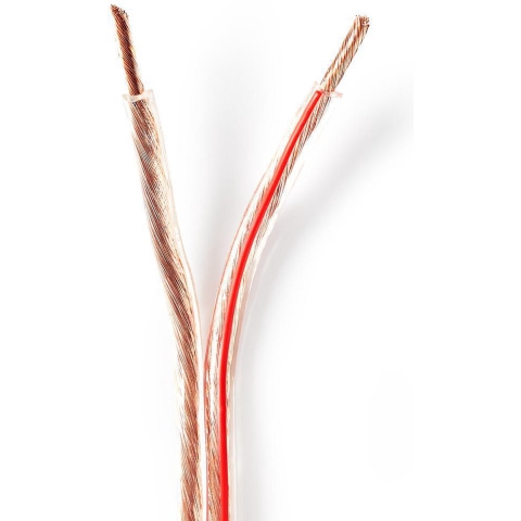 Nedis CABR4000TR1000 Speaker-kabel 2x 4,00 Mm2 100 M Op Rol Transparant