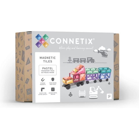 Connetix Transport Pastel 50 Stuks