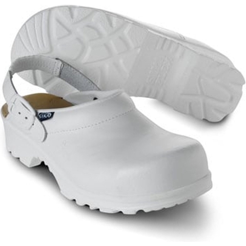 SIKA 8985 Flex LBS Klomp Open Hak met Strap SB Wit - Maat 46 - 16.089.017.46