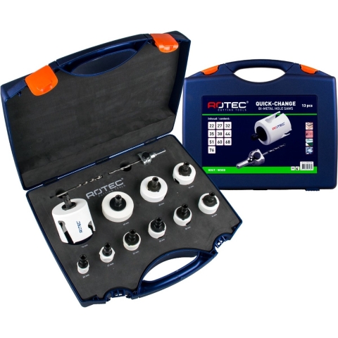 Rotec Quick-Change SDS MP Gatz.set Electricien 13dlg 22-76mm - 5286105