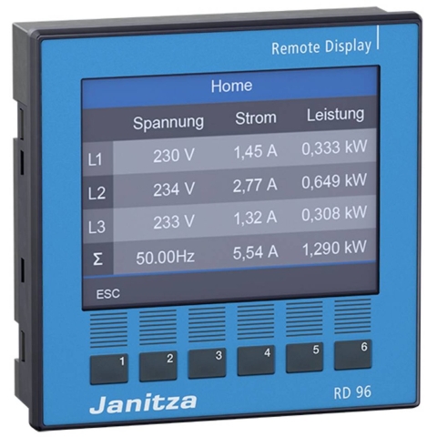 Janitza RD 96 für UMG 800 / UMG 801 Digitale weergave