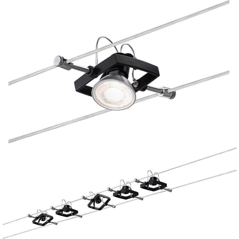 Paulmann Wire Set MacII Kabelsysteem compleet GU5.3 LED Zwart (mat)