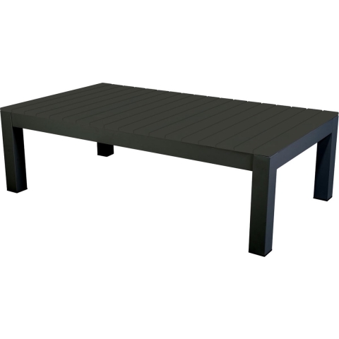 Midori coffee table 140x77,5 cm aluminium dark grey - Yoi