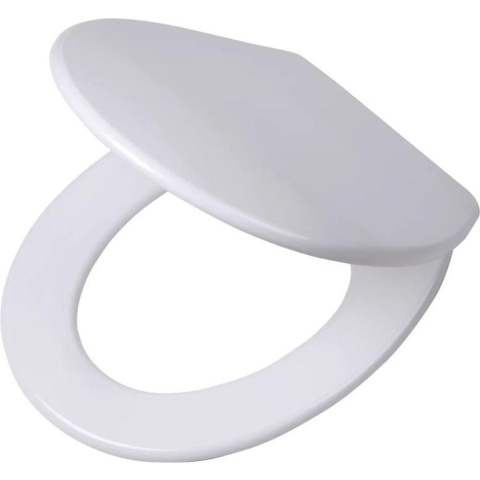 Tiger Boston - WC bril - Toiletbril met deksel - Soft close - Easy Clean functie - Duroplast - Wit / RVS geborsteld