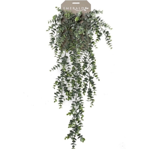 Kunstplant Eucalyptus - groen - takken - hangplant - 75 cm -