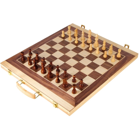 Schaak en Backgammon koffer -