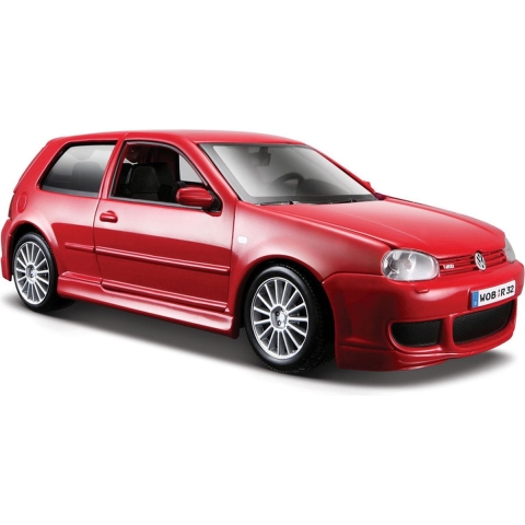 Maisto Modelauto Volkswagen Golf 4 R32 - rood - schaal 1:24 - schaalmodel auto -