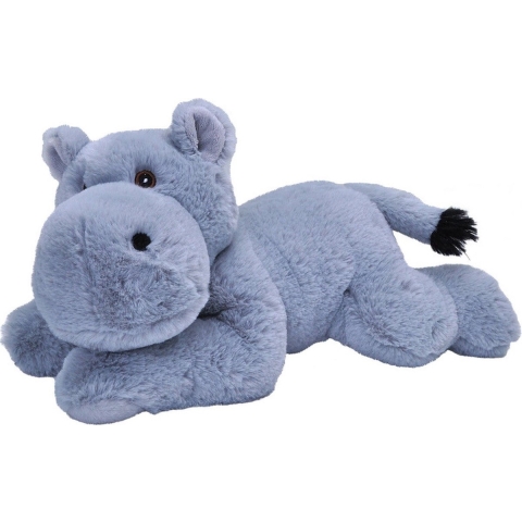 Pluche grijze nijlpaarden knuffel 30 cm speelgoed -