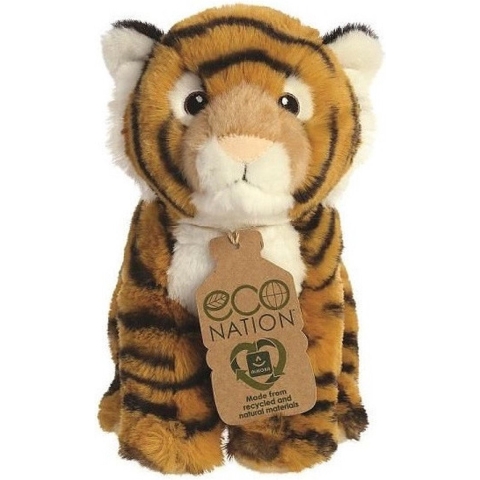 Pluche dieren knuffels bengaalse tijger van 24 cm -