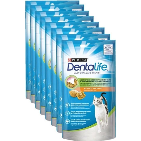 Dentalife Daily Oral Care - Kattensnacks - Kip - 8 x 40 g