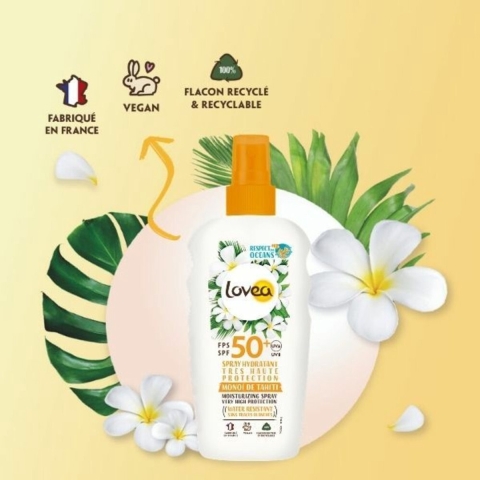 3x Lovea Sun Zonnebrand Spray SPF 50+ 150 ml