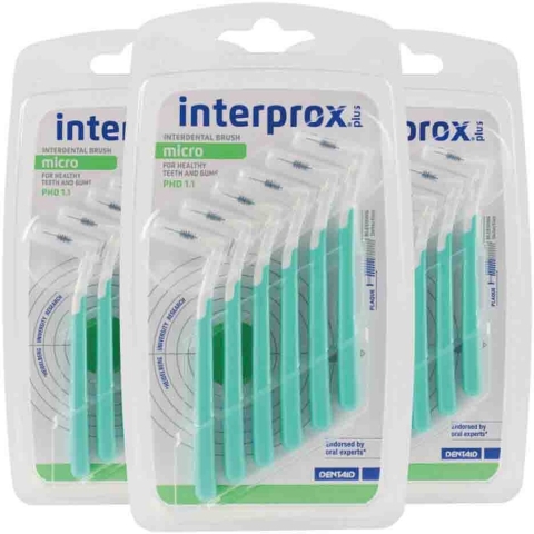 3x Interprox Ragers Plus Micro Groen PHD 1.1 6 stuks