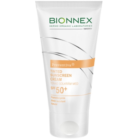 3x Bionnex Preventiva Getinte Zonnebrandcreme SPF 50+ 50 ml