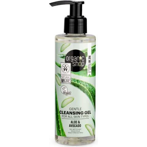 Organic Shop Cleansing Gel Avocado and Aloe 200 ml