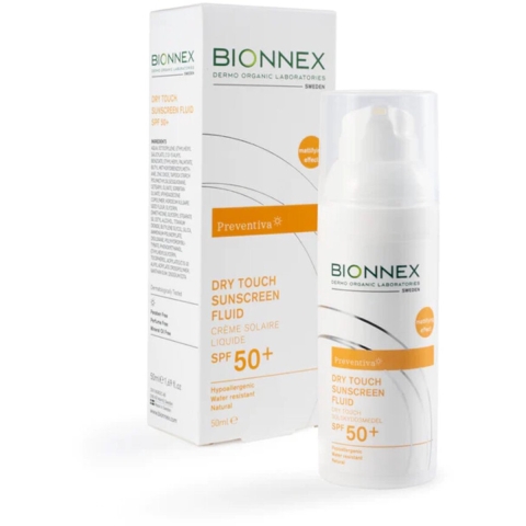 3x Bionnex Preventia Dry Touch Zonnebrand Fluide SPF 50+ 50 ml