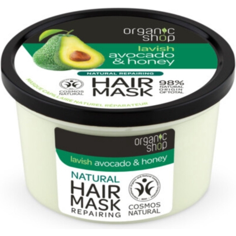3x Organic Shop Haarmasker Avocado&Honey 250 ml