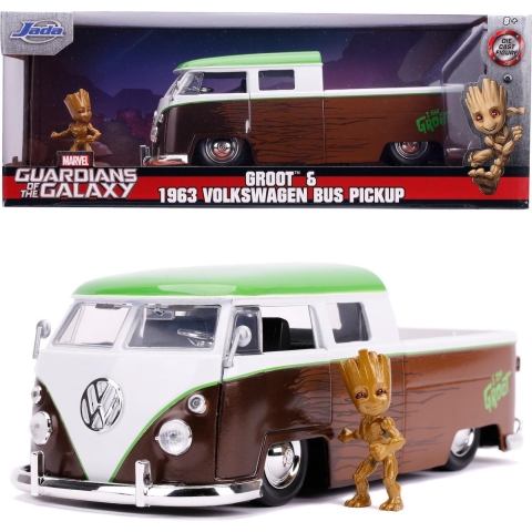 Jada Auto - Marvel Bewakers van de Galaxy Groot & 1963 Volkswage - Jada - OneSize - Auto