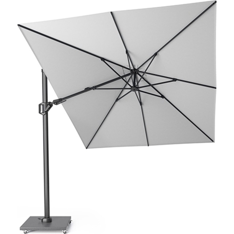 Challenger T2 350x260 cm wit zweefparasol zonwering - Platinum