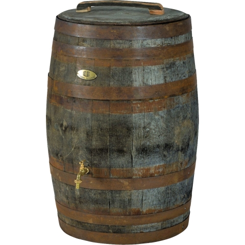 Regenton Whisky 190l met los deksel met handvat, gat vulautomaat, kraan - Vatenhandel stijf