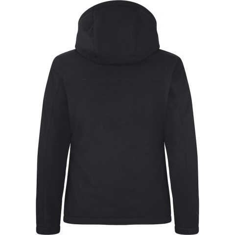 Clique 020953 Padded Hoody Softshell Lady - Zwart - L