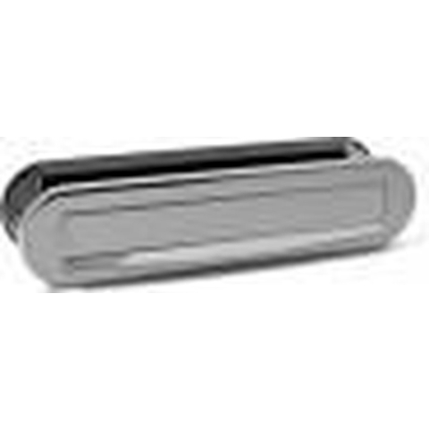 Hardbrass Mariani Briefplaat Chroom 330x79mm