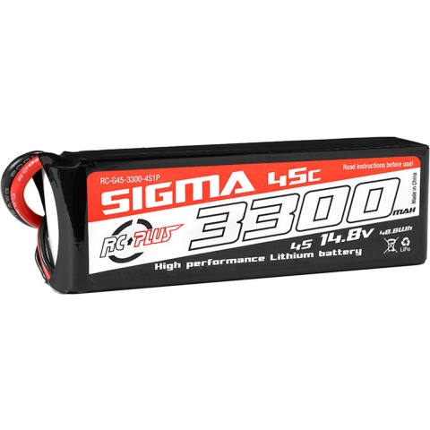 RC Plus Lipo 45c 14,8 volt 3300mah met XT60 stekker