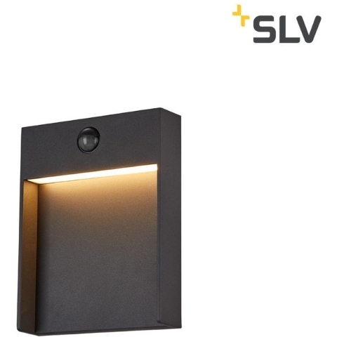 SLV FLATT SENSOR 1002954 Buitenlamp (wand) Antraciet