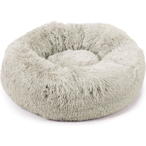 Beeztees Yali - Hondenmand - Pluche - Lichtgrijs - Diam. 60 cm