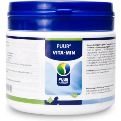 Puur vitaminen en mineralen voor hond en kat - 1 st à 250 gr