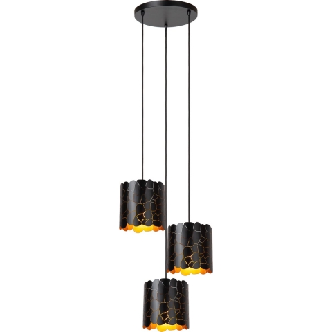 Lucide Almelo - Hanglamp 3L - Ø 45 X 165 Cm - Zwart