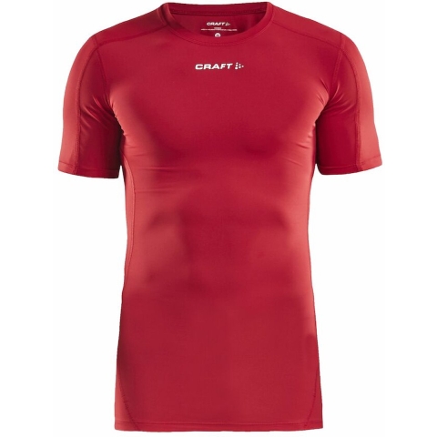 Craft 1906855 Pro Control Compression Tee Unisex - Bright Red - XL
