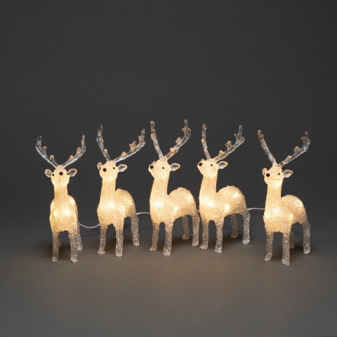 Konstsmide Party Konstsmide Kerstverlichting - Rendieren - 13 X 7 X 19 Cm - IP44 - Transparant