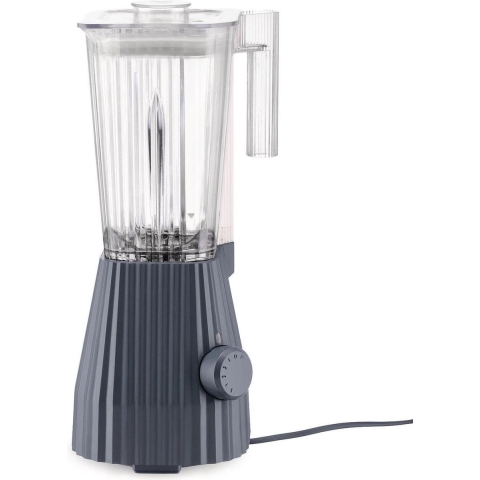 Alessi Blender Plissé - 5 snelheden + turbostand - Grijs - Michele de Lucchi - 1.5 liter - MDL09 G