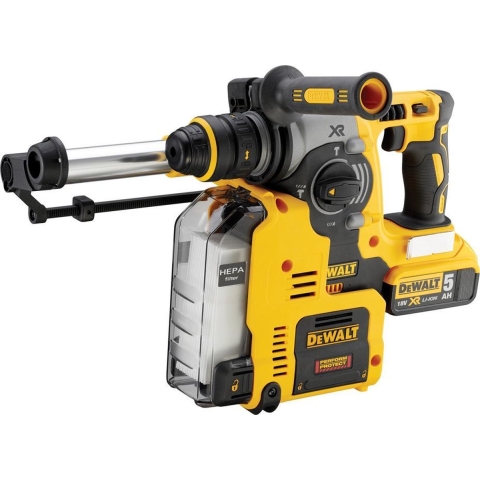 DeWALT DCH275P2 Accu Combihamer SDS+ met Snelwisselboorkop 2,1J incl. Stofafzuiging 18V XR 5.0Ah in Koffer
