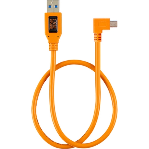 Tether Tools USB-kabel USB-mini-B stekker, USB-A stekker 0.50 m Oranje TET-CU51RT02-ORG